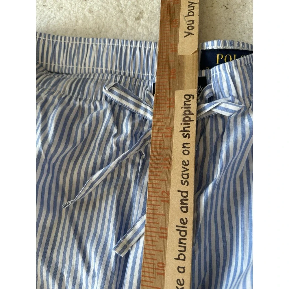 Polo Ralph Lauren Pajama Pants Mens 1XT Blue/White Striped Lounge Sleepwear NWT